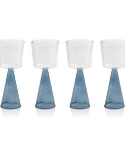 Zodax 8.5-Inch Tall Fintan Wine Goblets - Set of 6